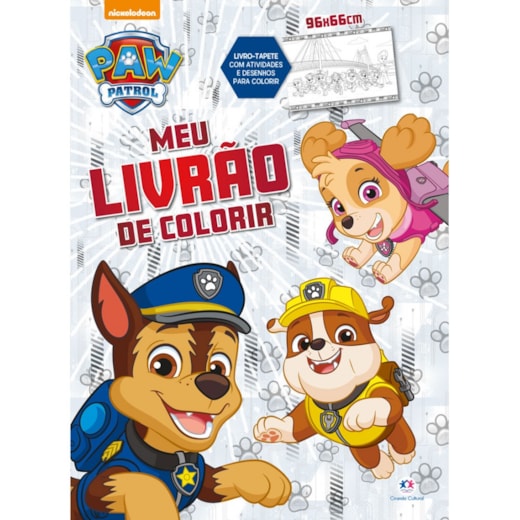 Poster Livrão de Colorir - Patrulha Canina - Paw Patrol - Nickelodeon