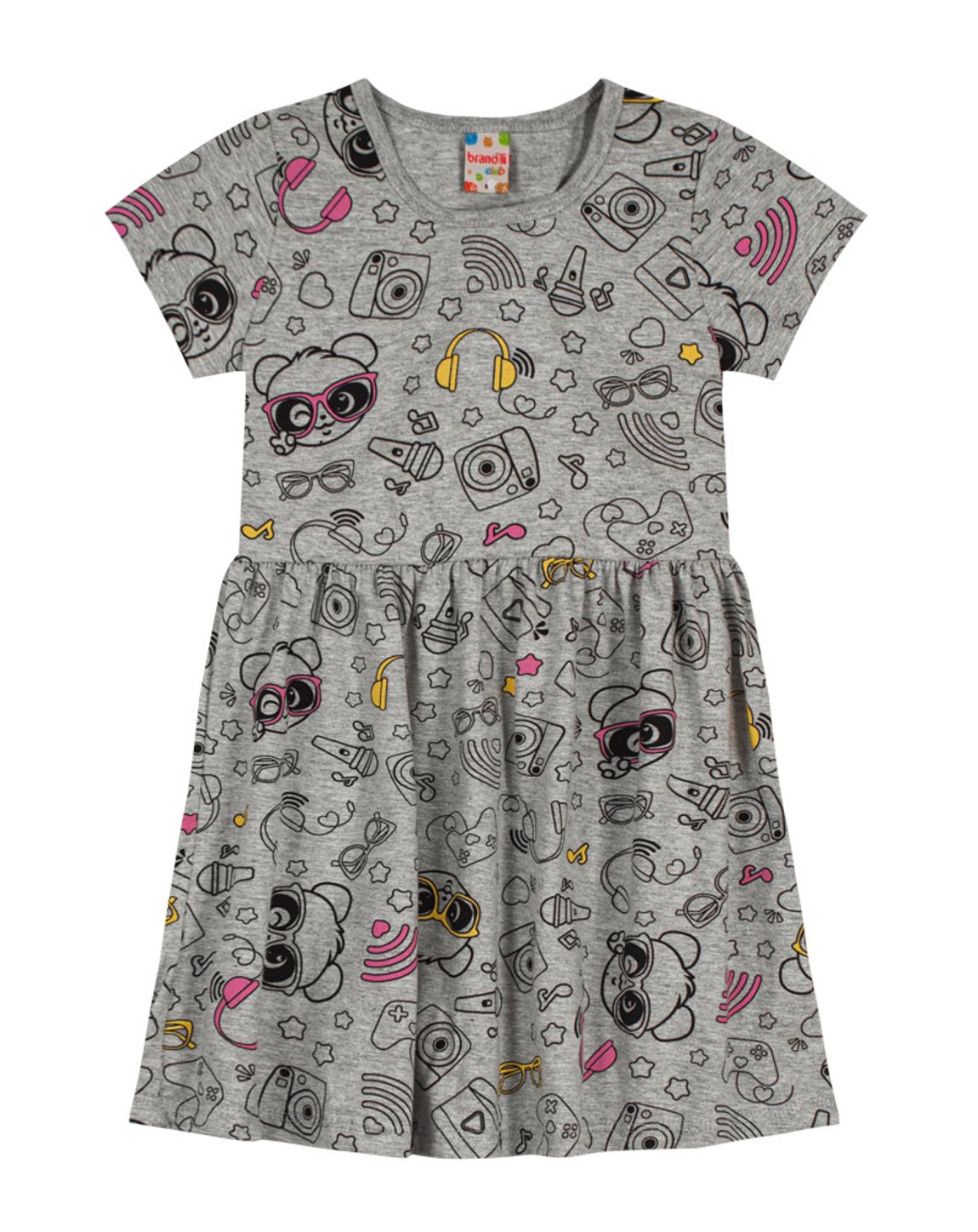 Vestido Infantil em Malha Brandili - Tamanho 14 e 16