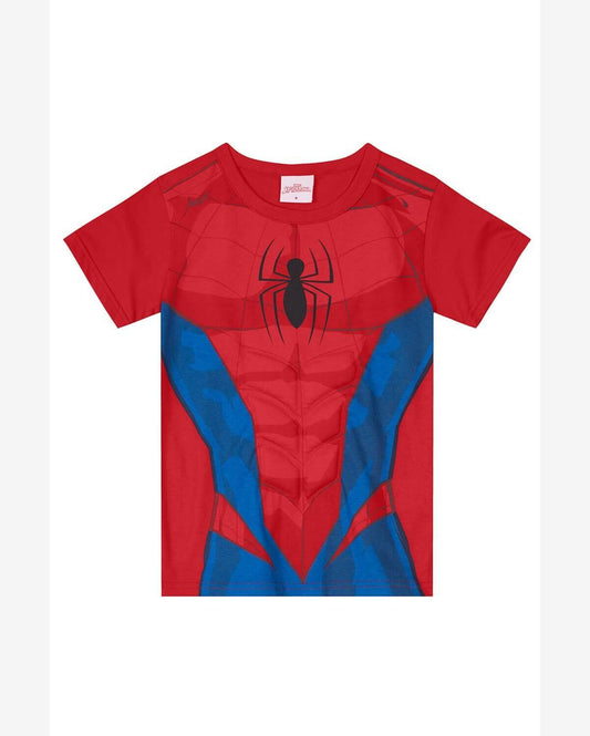 Camiseta Marvel Homem Aranha 3D - Tamanho 4 e 8 - Brandili