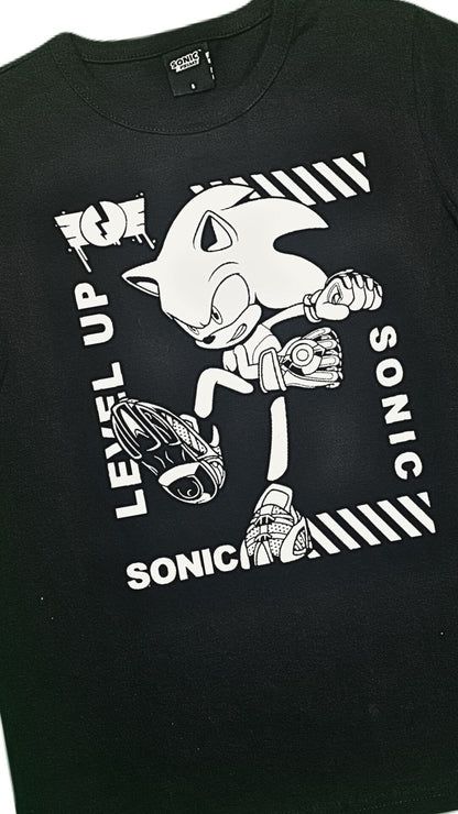 Camiseta Sonic Hedgehog - Tamanho 8 - Brandili