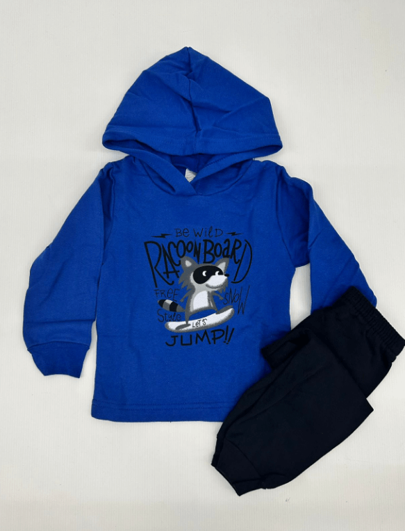 Conjunto 2 peças Masculino Inverno - Blusa Com Capuz e Calça Moletom Peluciada! Veste do 1 ao 3