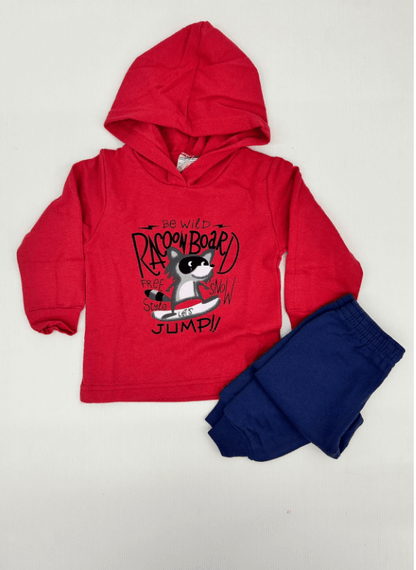 Conjunto 2 peças Masculino Inverno - Blusa Com Capuz e Calça Moletom Peluciada! Veste do 1 ao 3