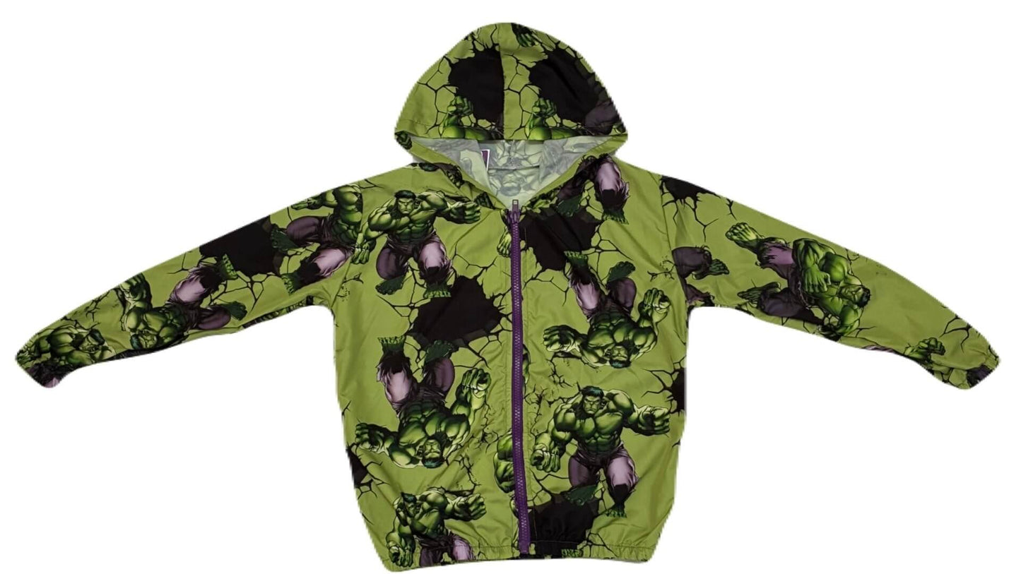 Jaqueta Corta Vento Infantil Masculino Hulk - Tamanho 8