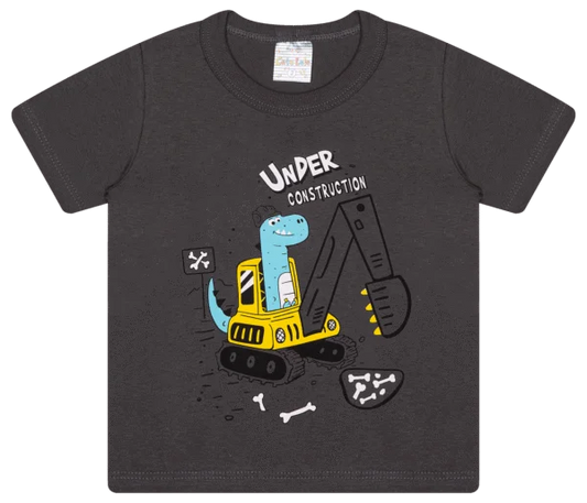 Camiseta Manga Curta Avulsa Masculino - Dia a Dia - Tamanho do 1 ao 3