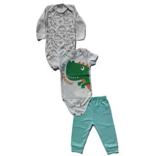 Trijunto Baby Masculino - Tamanhos do P ao GG