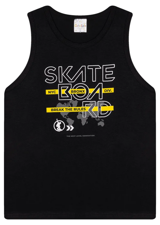 Camiseta Regata Avulsa Masculina - Dia a Dia - Tamanho do 10 ao 14