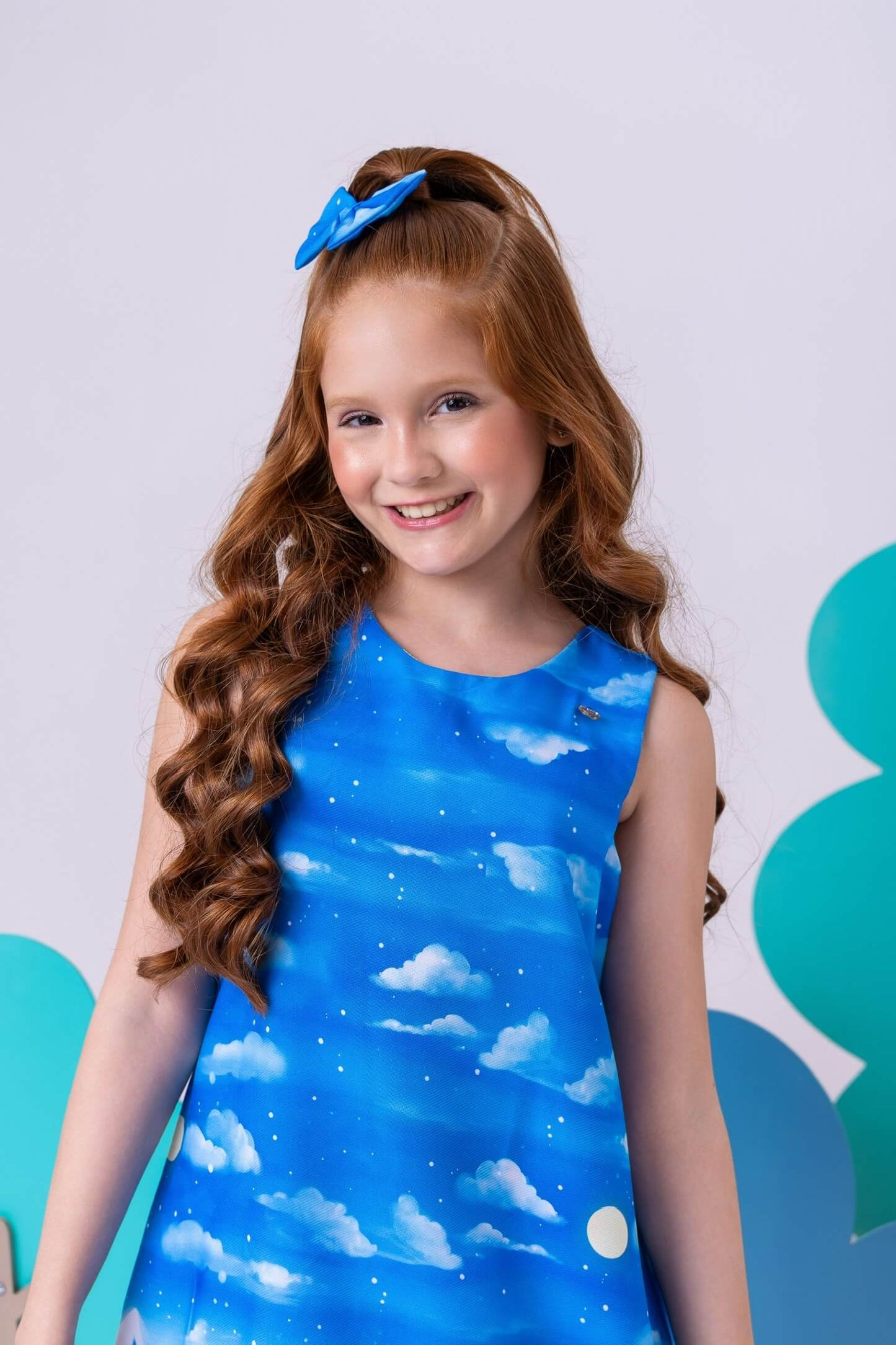 Vestido Lilo & Stitch Azul - Tamanho do 2 ao 10