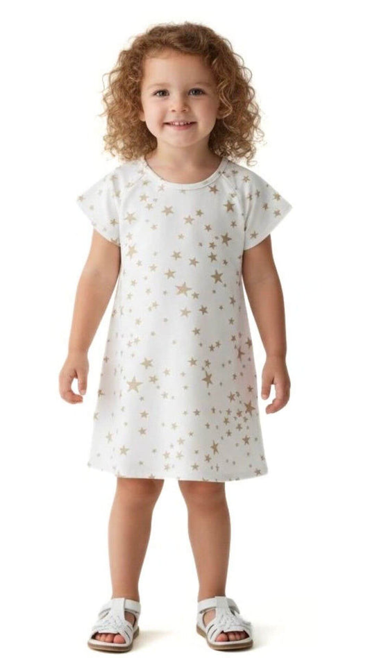 Vestido infantil Festividades Estrela Dourada - tamanho 1 - Rovitex