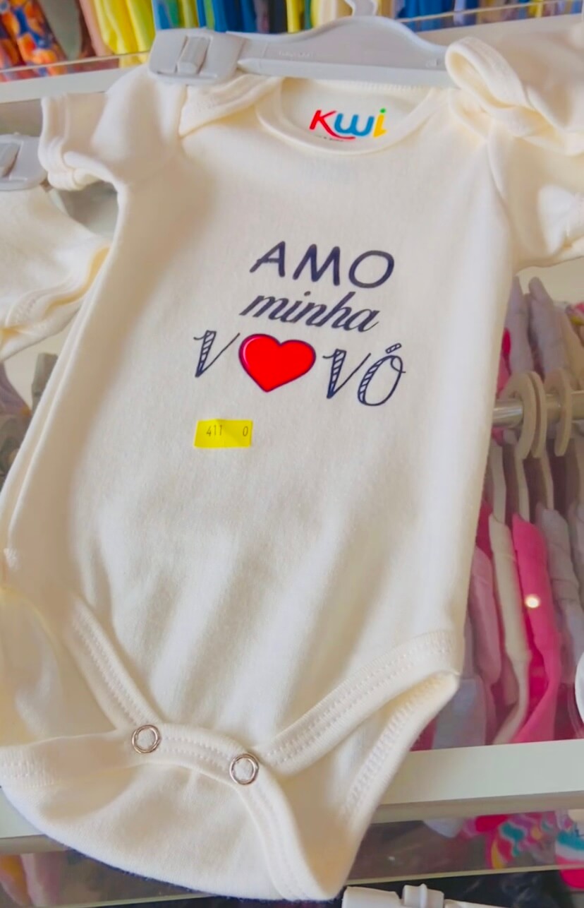 Body Frases Unissex - Tamanhos RN e P