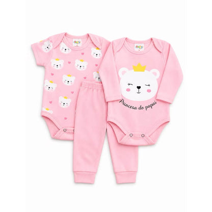 Trijunto Baby Feminino - Tamanhos do P ao GG