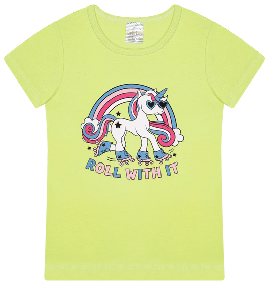 Blusa Manga Curta Avulsa Feminina - Dia a Dia - Tamanho do 4 ao 8