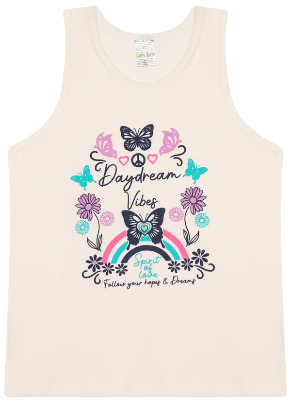 Blusa Regata Avulsa Feminina - Dia a Dia - Tamanho do 10 ao 14