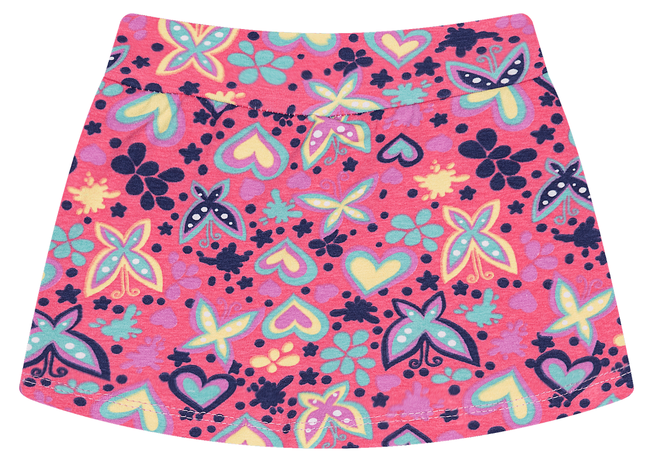Shorts saia em cotton - Tamanho 1 ao 3