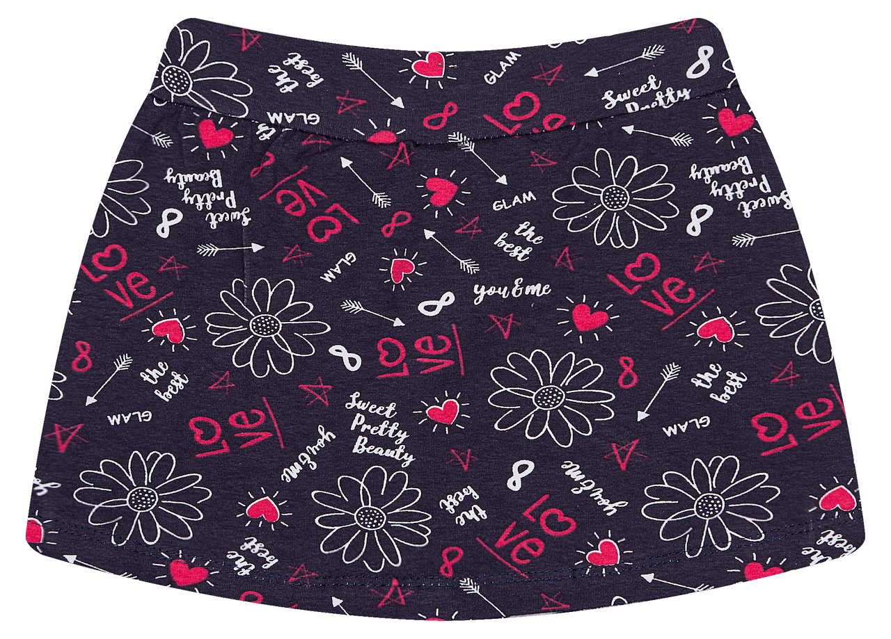 Shorts saia em cotton - Tamanho 4 ao 8
