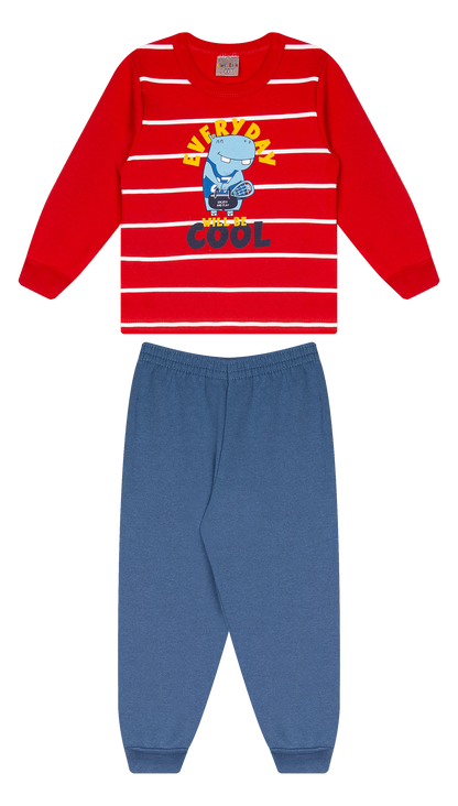 Conjunto Infantil Masculino 2 peças Moletom - Meia Estação - Tamanho 1 ao 3