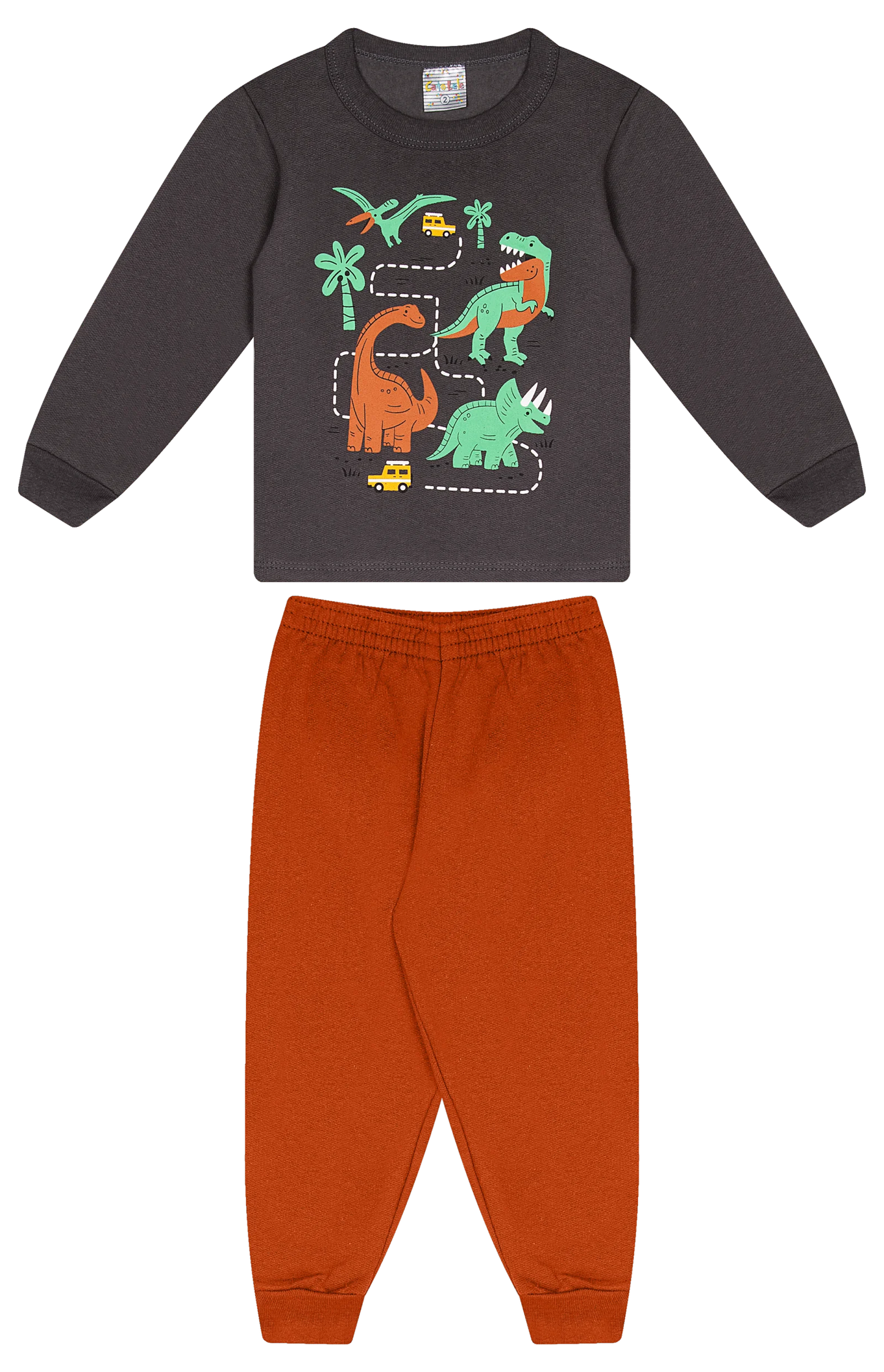 Conjunto Infantil Masculino 2 peças Moletom - Meia Estação - Tamanho 1 ao 3
