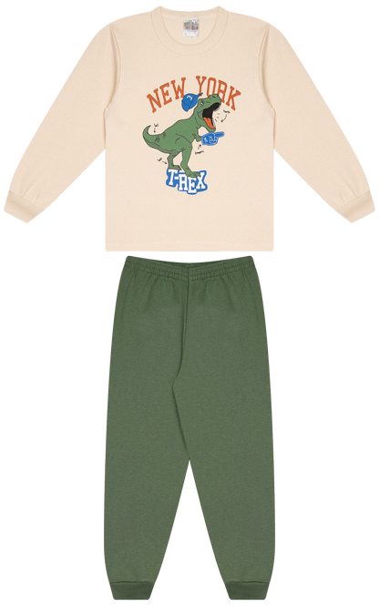 Conjunto Infantil Masculino 2 peças Moletom - Meia Estação - Tamanho 4, 6 e 8