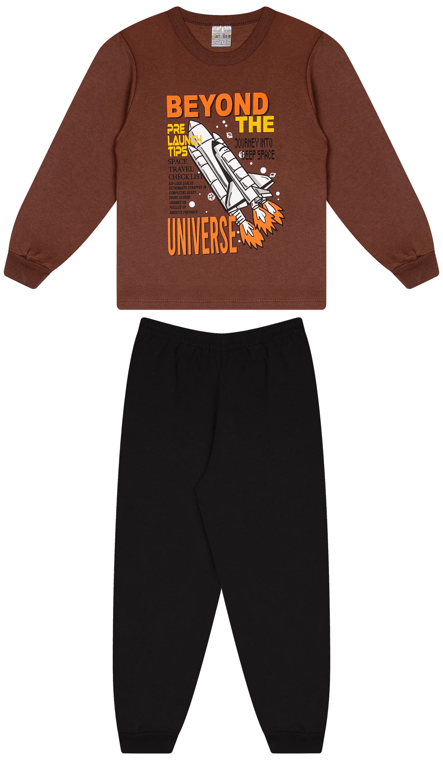 Conjunto Infantil Masculino 2 peças Moletom - Meia Estação - Tamanho 4, 6 e 8