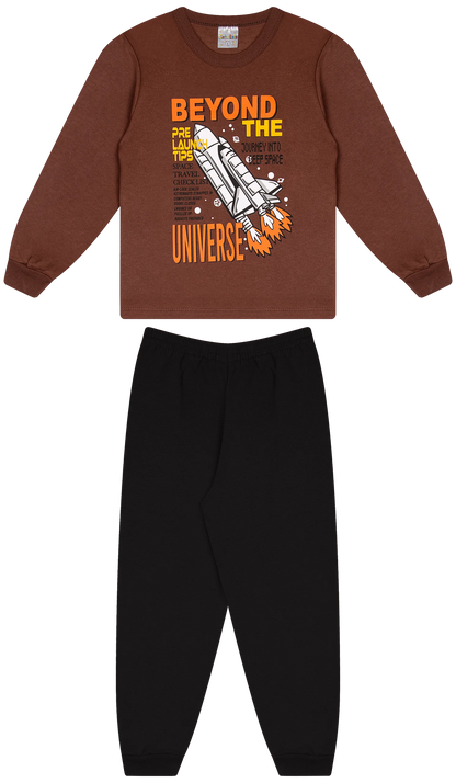 Conjunto Infantil Masculino 2 peças Moletom - Meia Estação - Tamanho 4, 6 e 8