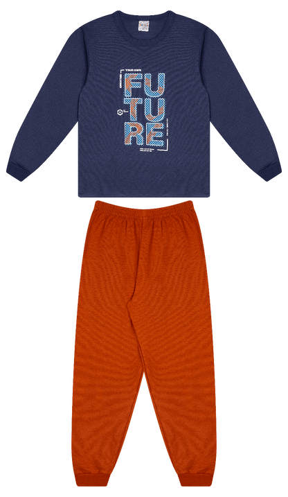 Conjunto Infantil Masculino 2 peças Moletom - Meia Estação - Tamanho 10, 12 e 14
