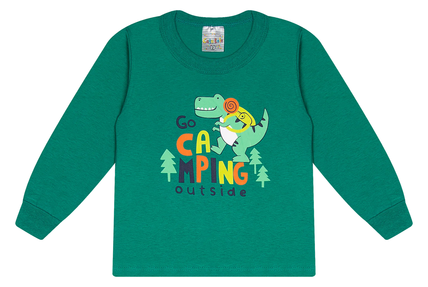 Camiseta Manga longa - Infantil Masculino  - Meia Estação - Tamanho 1 ao 3