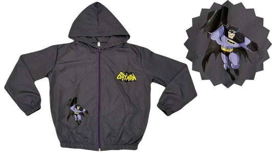 Jaqueta Corta Vento Infantil Masculino Batman - Tamanhos 4, 8 e 10