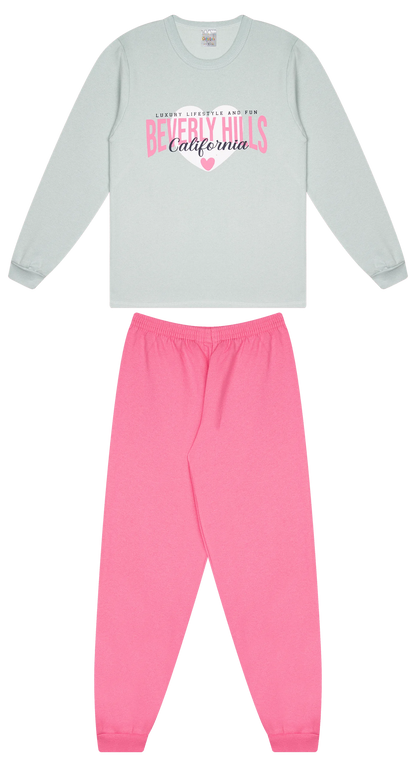 Conjunto Infantil Feminino 2 peças Moletom - Meia Estação - Tamanho 10, 12 e 14