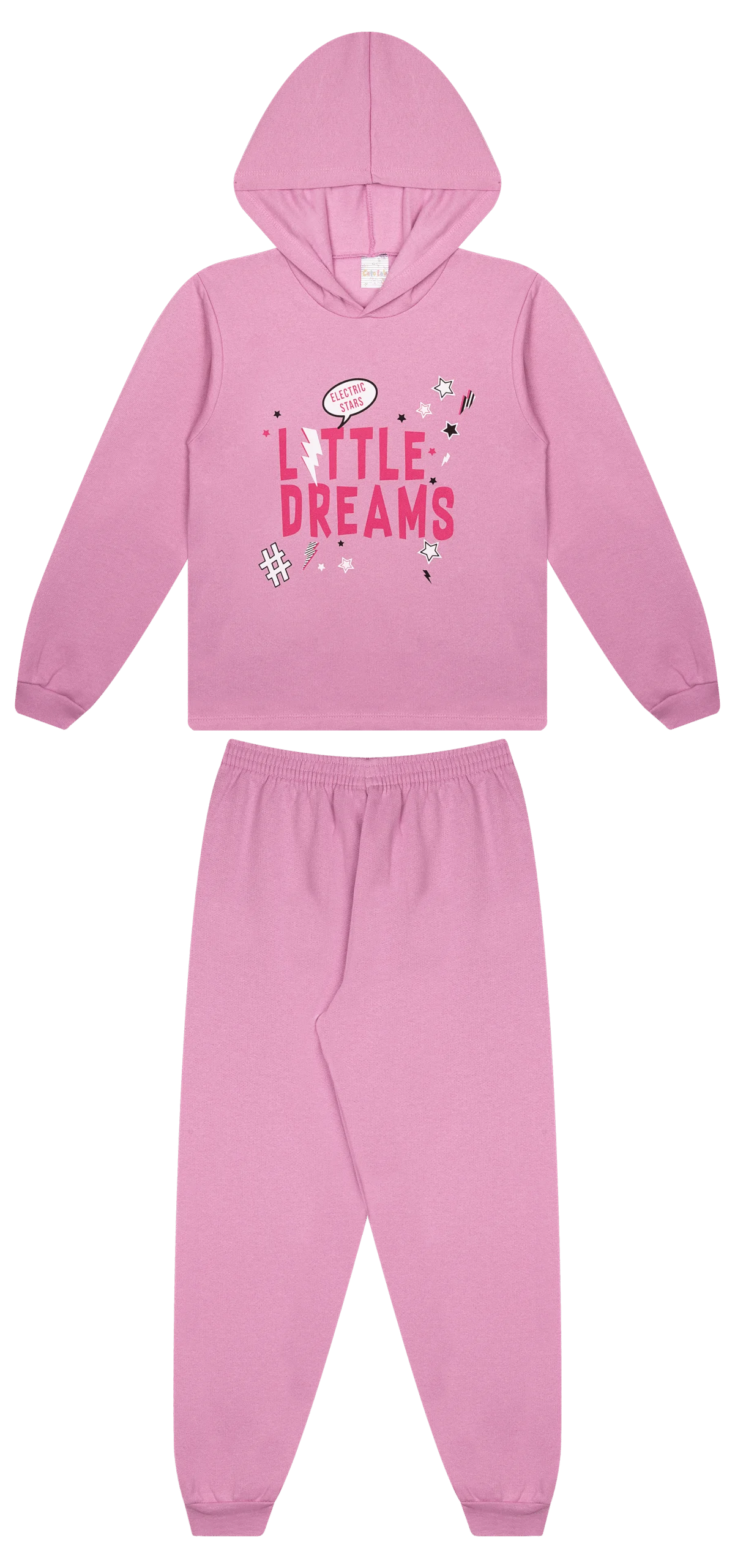 Conjunto Infantil Feminino 2 peças Moletom - Meia Estação - Tamanho 10, 12 e 14