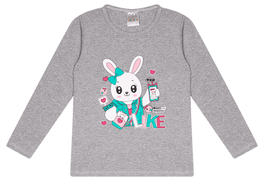 Blusa Manga longa - Infantil Feminina  - Meia Estação - Tamanho 4, 6 e 8