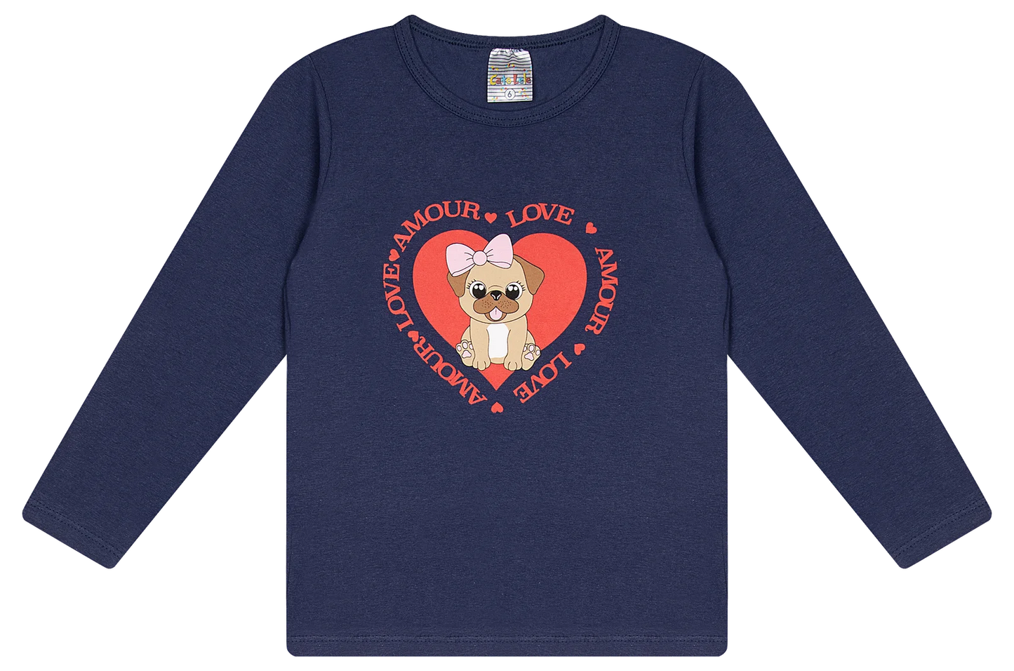 Blusa Manga longa - Infantil Feminina  - Meia Estação - Tamanho 4, 6 e 8