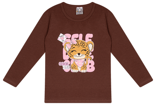 Blusa Manga longa - Infantil Feminina  - Meia Estação - Tamanho 4, 6 e 8