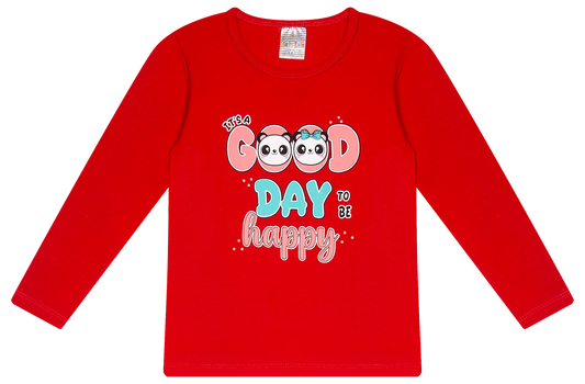 Blusa Manga longa - Infantil Feminina  - Meia Estação - Tamanho 4, 6 e 8