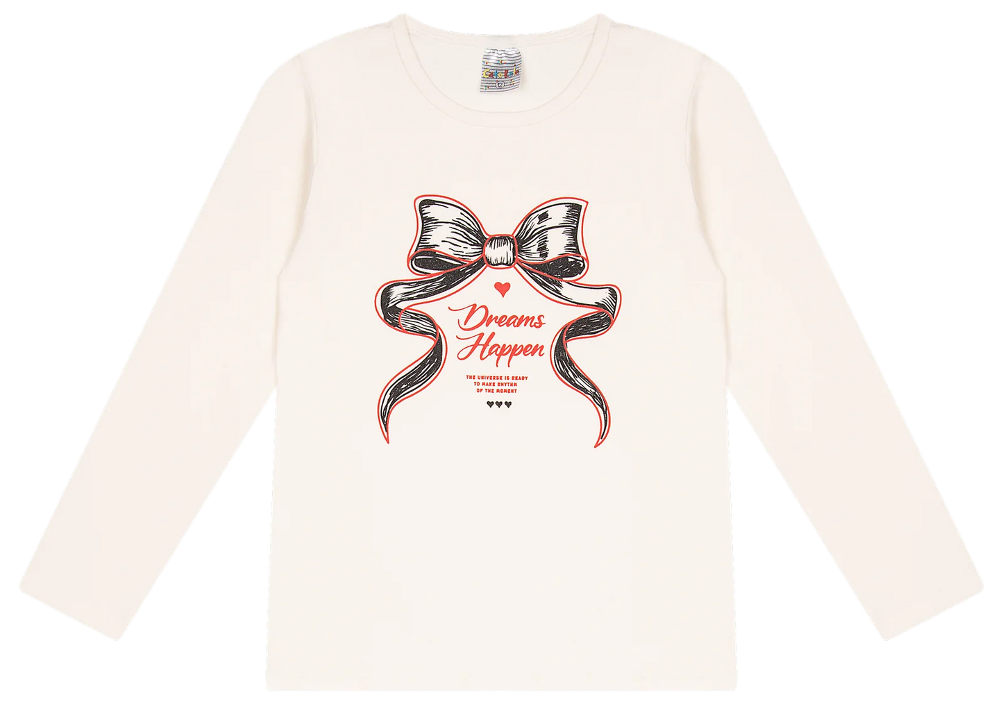 Blusa Manga longa - Infantil Feminina  - Meia Estação - Tamanho 10, 12 e 14