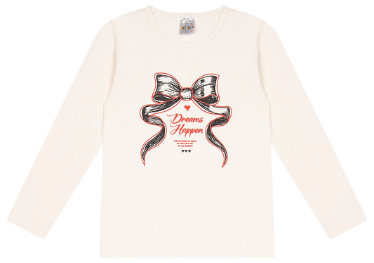 Blusa Manga longa - Infantil Feminina  - Meia Estação - Tamanho 10, 12 e 14