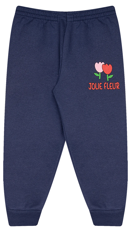 Calça infantil feminina em moletom – Conforto e estilo - Tamanho 1 ao 3