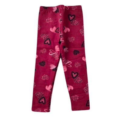 Calça Legging Infantil Menina em Molecotton - Coração