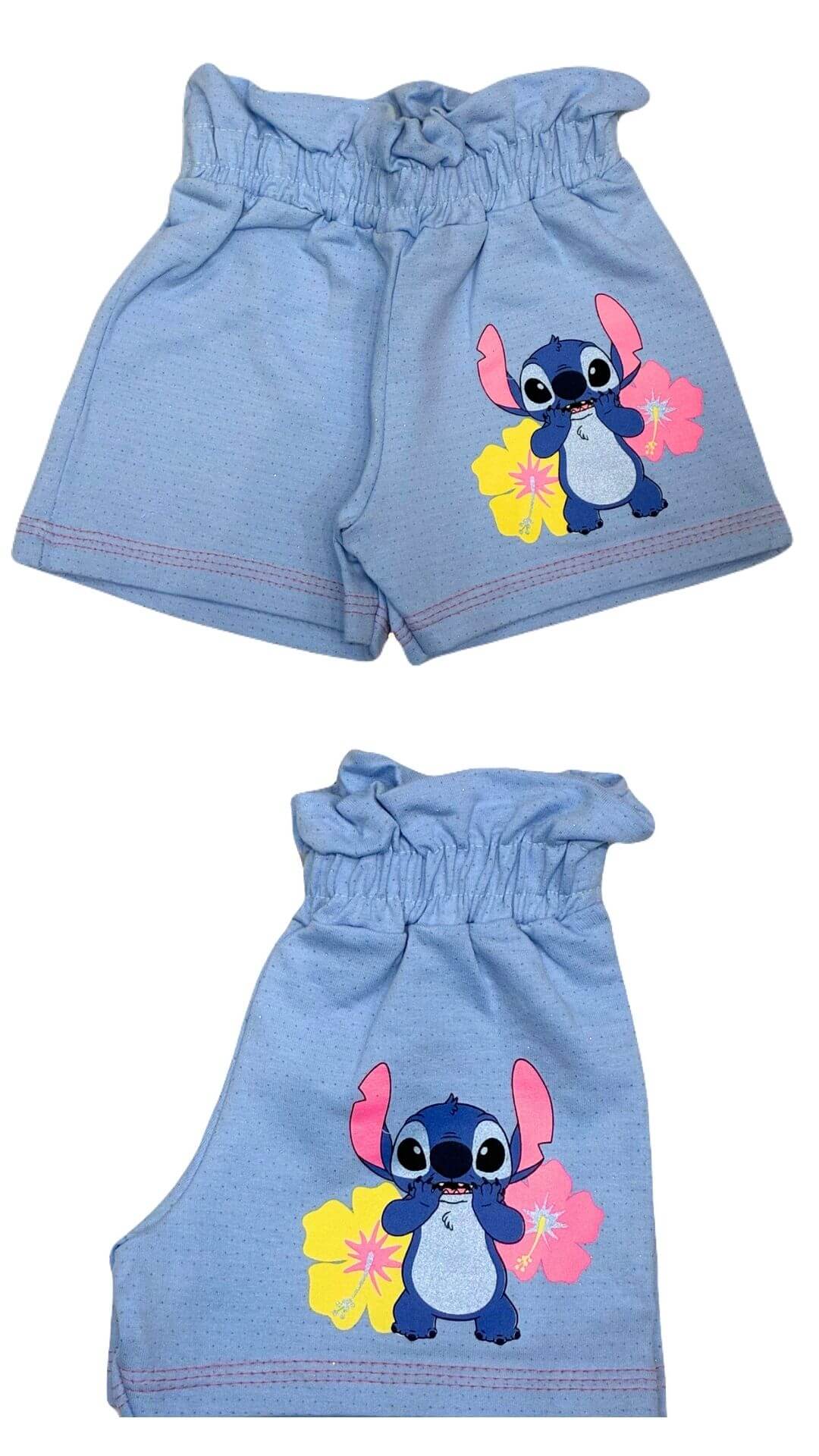 Conjunto Infantil Feminino Stitch - Tamanhos 3 e 6