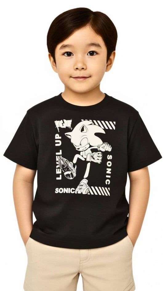 Camiseta Sonic Hedgehog - Tamanho 8 - Brandili