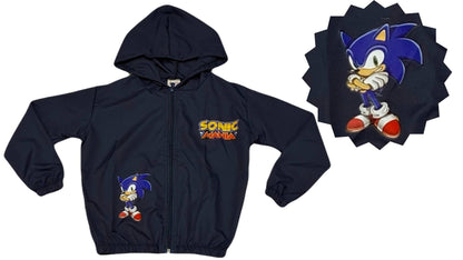 Jaqueta Corta Vento Infantil Masculino Sonic - Tamanho 4