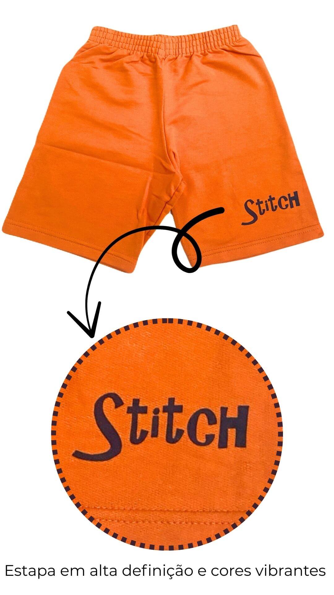 Conjunto Infantil Masculino Stitch - Tamanho 6