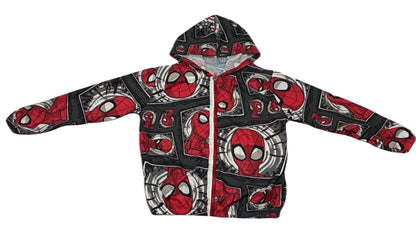 Jaqueta Corta Vento Infantil Masculino Homem Aranha - Tamanhos 8 e 10