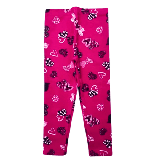 Calça Legging Infantil Menina em Molecotton - Coração