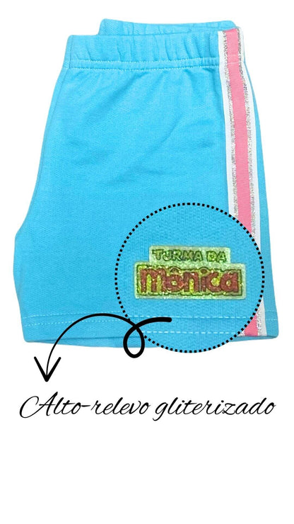 Conjunto Infantil Feminino Mônica - Tamanho 4