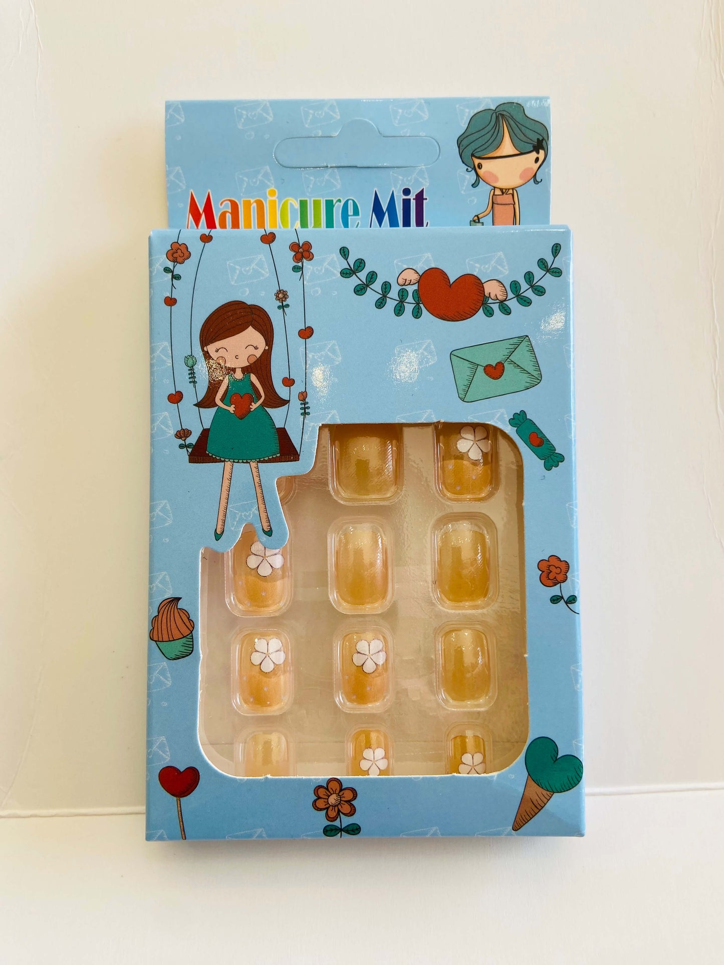 Unha postiça infantil diversas