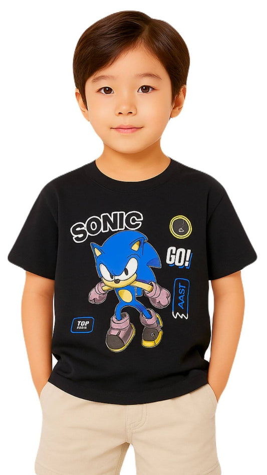 Camiseta Sonic Hedgehog Prime - Tamanho 4 - Brandili