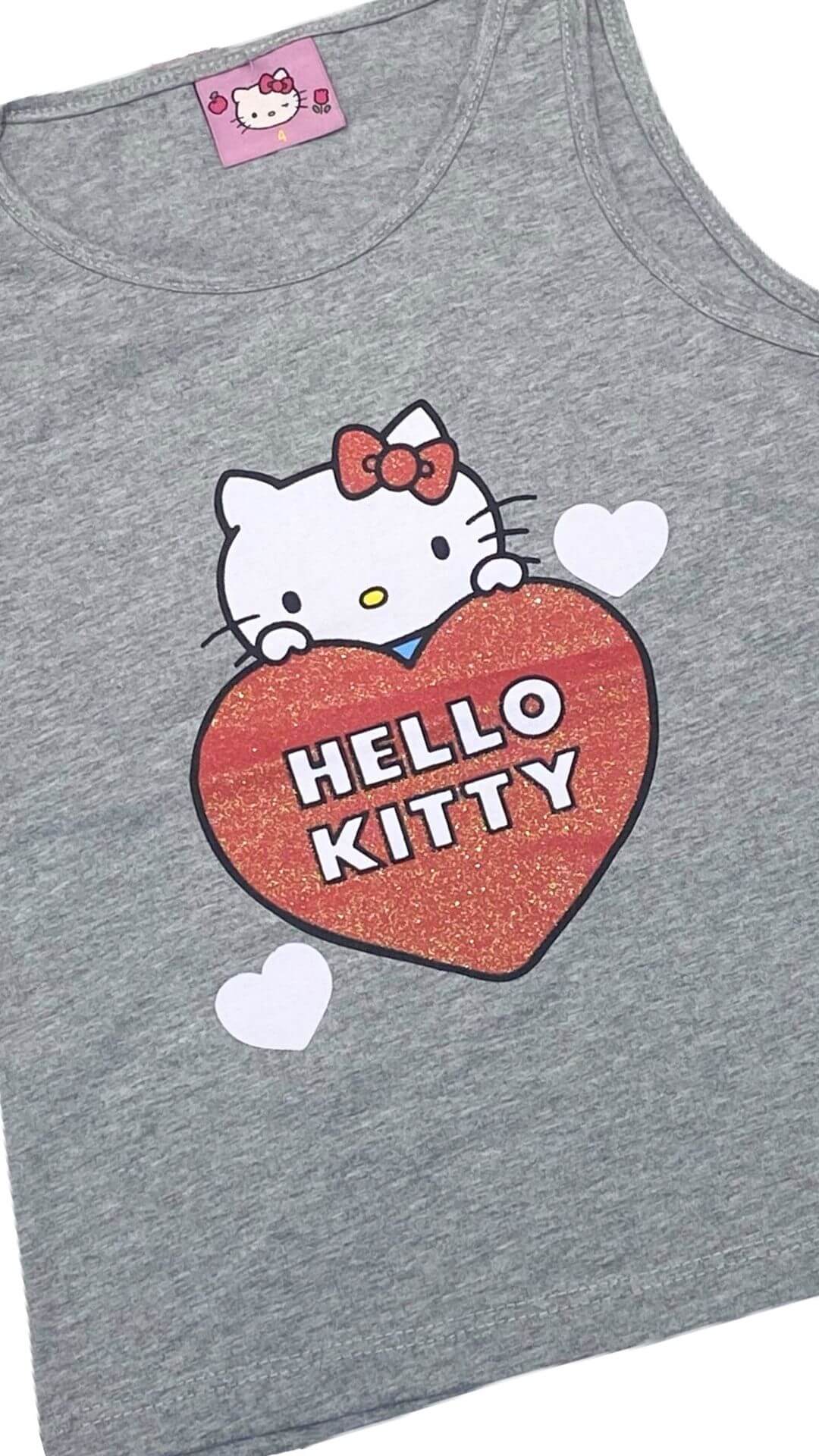 Conjunto Infantil Feminino Hello Kitty - Tamanho 4