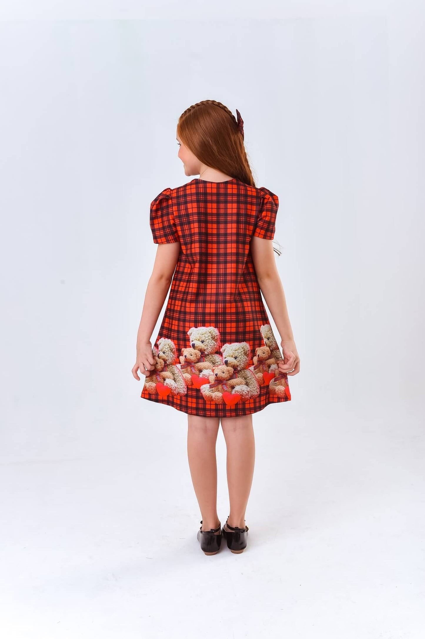 Vestido Ursinhos Quadriculado - Do 4 ao 10