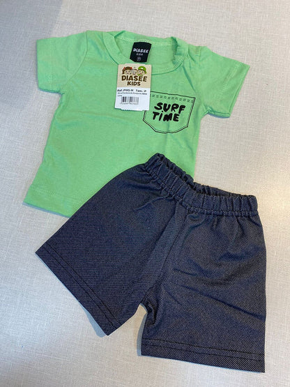 Conjunto Masculino Infantil JIDI - Tamanho do P ao G