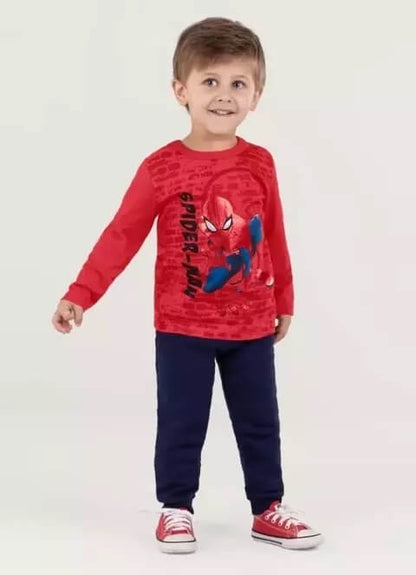 Camiseta manga longa Homem Aranha Brandili - Tamanhos do 4 ao 10