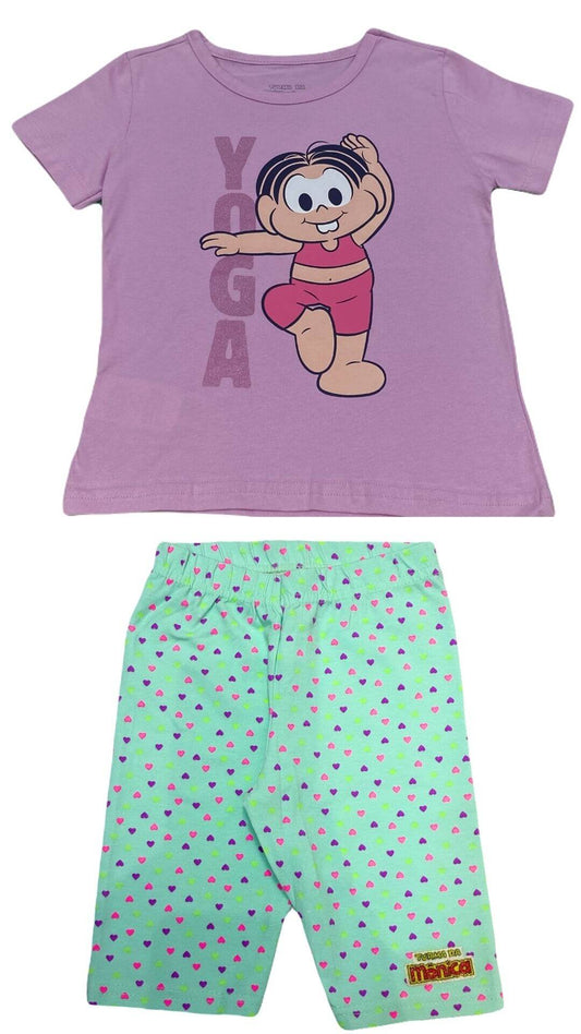 Conjunto Infantil Feminino Mônica - Tamanho 6